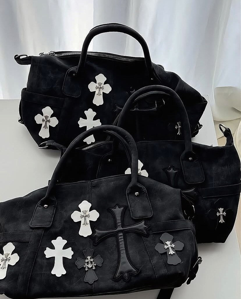 Chrome duffle bag