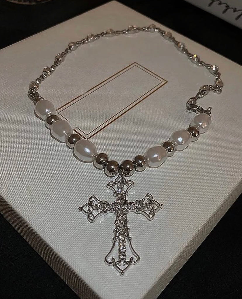 Holy Pearl™ Cross Necklace