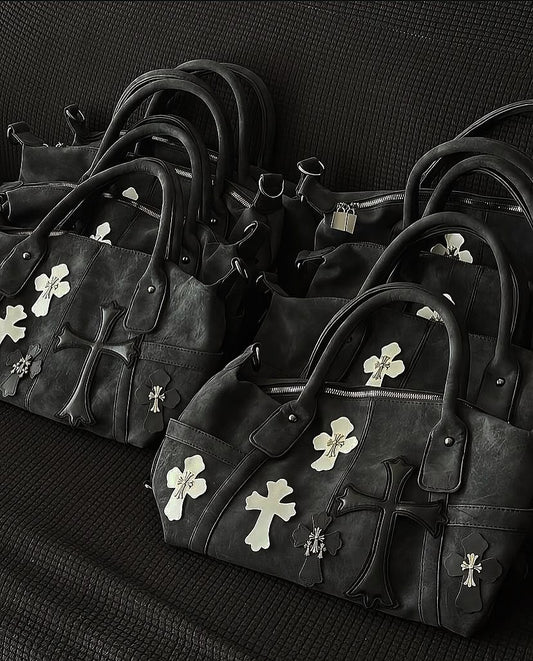 Chrome duffle bag